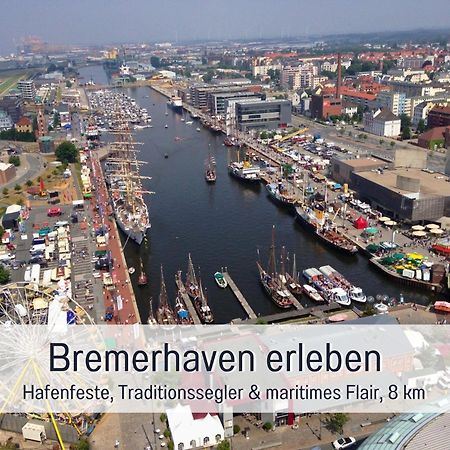 "Lilie" In Geestland-Langen, Ideal Fuer Familien & Homeoffice - Wlan & Parkplatz - 3 Zimmer, Balkon - Nahe Bremerhaven Zewnętrze zdjęcie